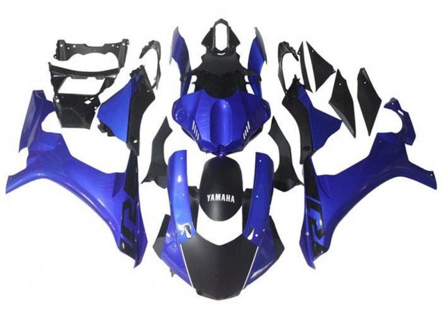 Yamaha YZF 1000 R1 Motorrad Verkleidung 2015-2019 - Blau Matt Schwarz