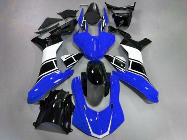Yamaha YZF 1000 R1 Motorrad Verkleidung 2015-2019 - Blau Weiss Glanzendes Schwarz