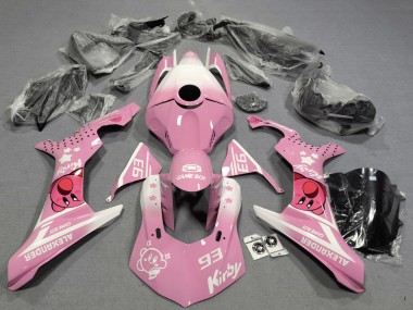Yamaha YZF 1000 R1 Motorrad Verkleidung 2020-2025 - Rosa Weiss Kirby