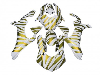 Yamaha YZF 1000 R1 Motorrad Verkleidung 2020-2025 - Weiss Gold Zebra