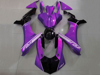 Yamaha YZF 1000 R1 Motorrad Verkleidung 2020-2025 - Lila Silber Glanzendes Schwarz