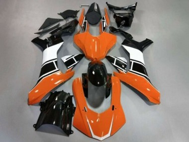 Yamaha YZF 1000 R1 Motorrad Verkleidung 2020-2025 - Orange Weiss Glanzendes Schwarz