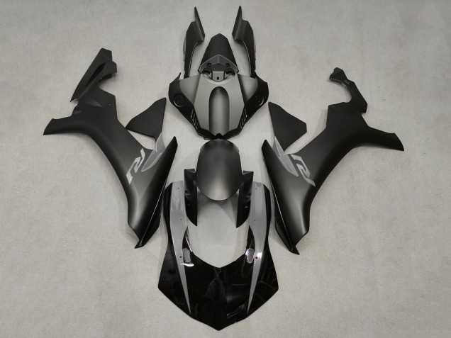 Yamaha YZF 1000 R1 Motorrad Verkleidung 2020-2025 - Glanzendes Schwarz Matt Schwarz Nardo Grau