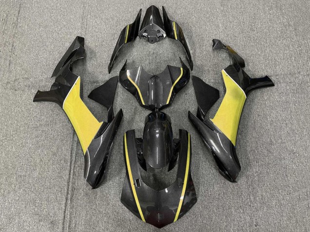 Yamaha YZF 1000 R1 Motorrad Verkleidung 2020-2025 - Kunst Carbonfaser Gelb