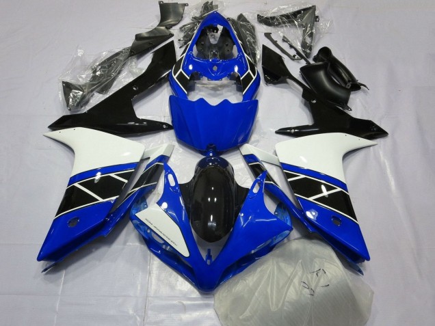Yamaha YZF 1000 R1 Motorrad Verkleidung 2007-2008 - Blau Weiss Schwarz