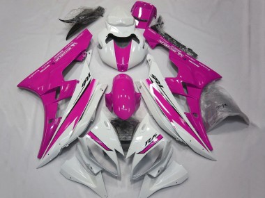 Yamaha YZF R6 Motorrad Verkleidung 2006-2007 - Weiss Rosa
