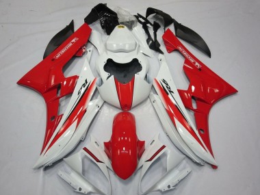 Yamaha YZF R6 Motorrad Verkleidung 2006-2007 - Weiss Rot