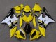Yamaha YZF R6 Motorrad Verkleidung 2006-2007 - Gelb Weiss Glanzendes Schwarz Motul Michelin