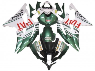 Yamaha YZF R6 Motorrad Verkleidung 2008-2016 - Weiss Grun Rot Fiat