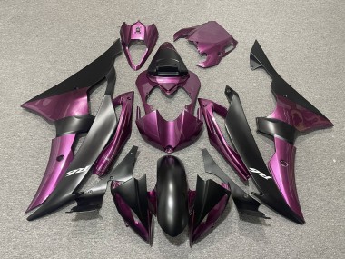 Yamaha YZF R6 Motorrad Verkleidung 2008-2016 - Lila Matt Schwarz