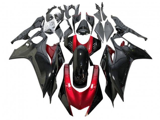 Yamaha YZF R6 Motorrad Verkleidung 2017-2025 - Rot Glanzendes Schwarz