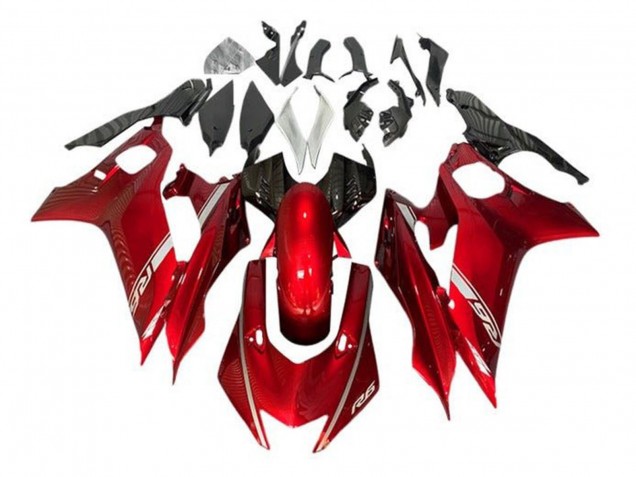 Yamaha YZF R6 Motorrad Verkleidung 2017-2023 - Rot
