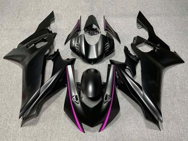 Yamaha YZF R6 Motorrad Verkleidung 2017-2025 - Matt Schwarz Rosa