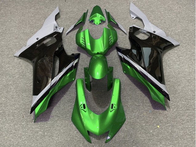 Yamaha YZF R6 Motorrad Verkleidung 2017-2025 - Grau Grun Glanzendes Schwarz
