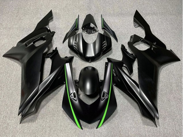 Yamaha YZF R6 Motorrad Verkleidung 2017-2023 - Matt Schwarz Grun