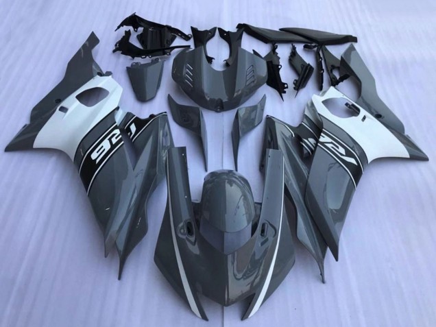 Yamaha YZF R6 Motorrad Verkleidung 2017-2025 - Dunkel Nardo Grau Weiss Schwarz