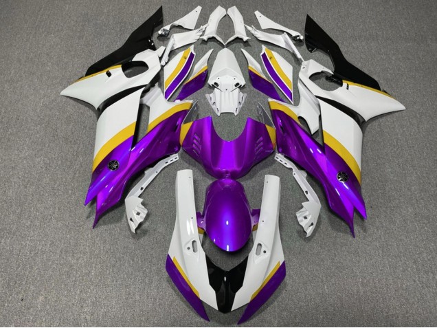 Yamaha YZF R6 Motorrad Verkleidung 2017-2025 - Weiss Blau Lila Schwarz