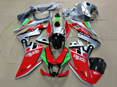 Aprilia RS4 50 125 Motorrad Verkleidung 2012-2019 - Silber Rot Grun Glanzendes Schwarz