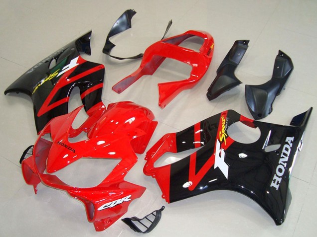 Honda CBR600 F4i Motorrad Verkleidung 2001-2003 - Rot Glanzendes Schwarz