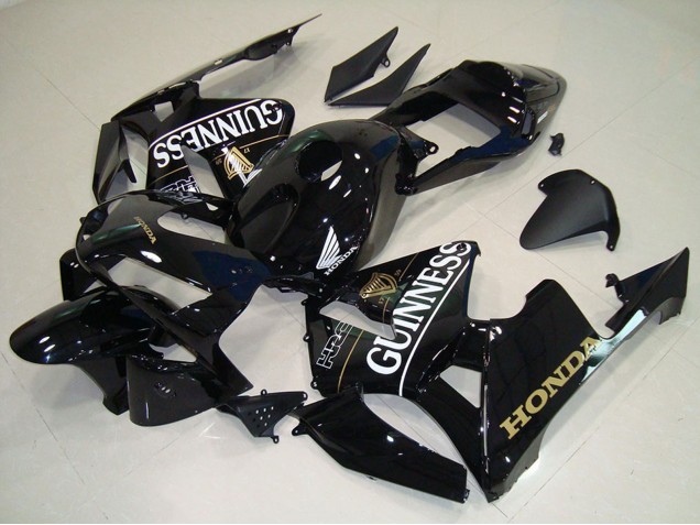 Honda CBR600RR Motorrad Verkleidung 2005-2006 - Glanzendes Schwarz Gunness