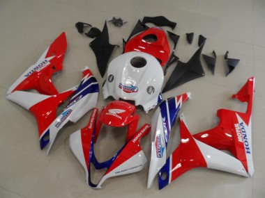Honda CBR600RR Motorrad Verkleidung 2007-2008 - Weiss Rot Blau