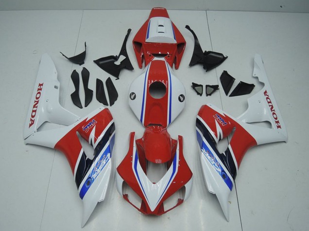 Honda CBR1000RR Motorrad Verkleidung 2006-2007 - Weiss Rot Blau Schwarz HRC