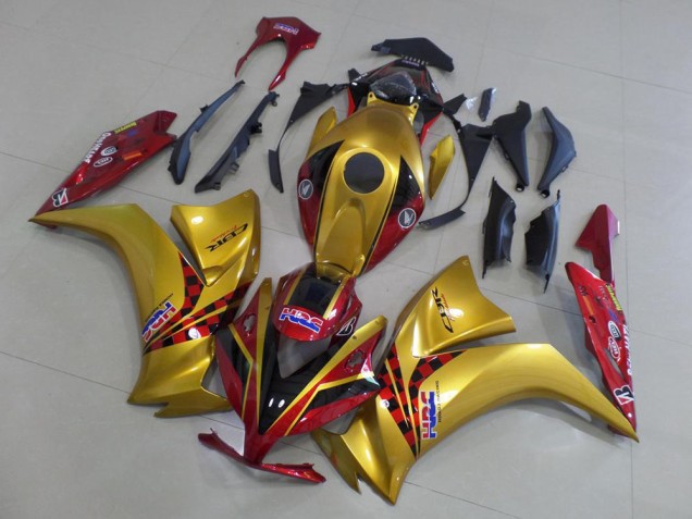 Honda CBR1000RR Motorrad Verkleidung 2012-2016 - Gold Rot HRC