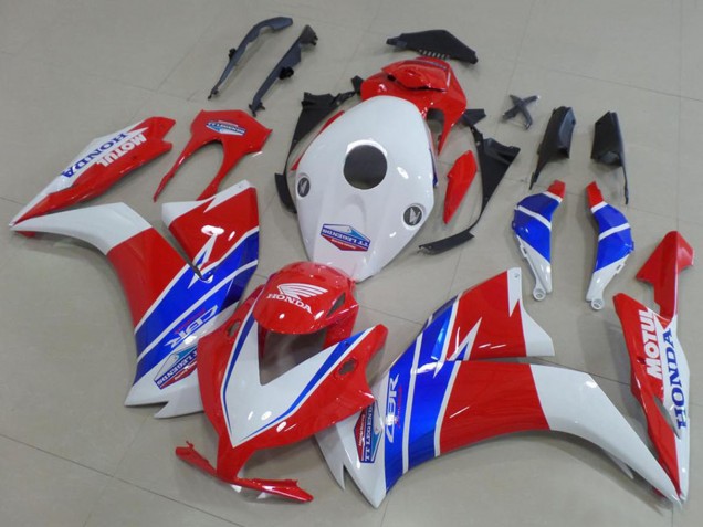 Honda CBR1000RR Motorrad Verkleidung 2012-2016 - Weiss Rot Blau TT Legends