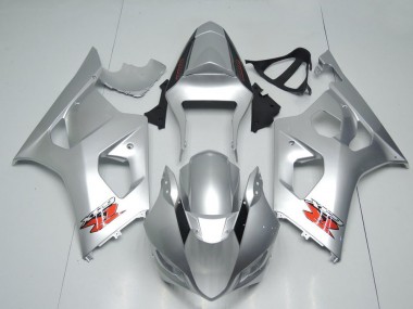 Suzuki GSXR 1000 Motorrad Verkleidung 2003-2004 - Silber Rot OEM Stil
