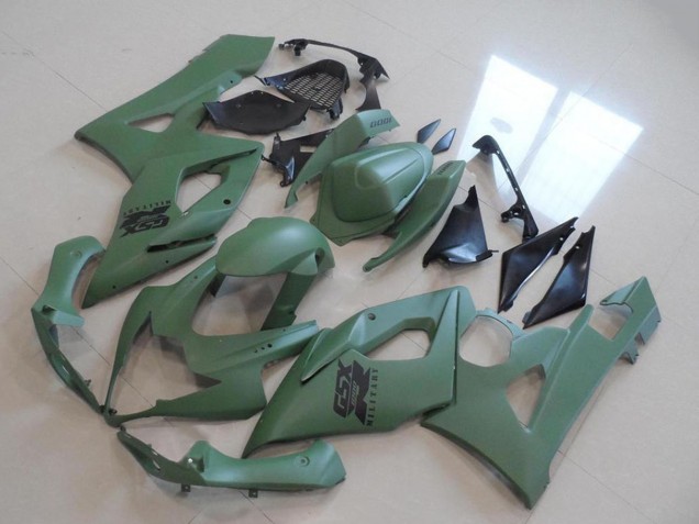 Suzuki GSXR 1000 Motorrad Verkleidung 2005-2006 - Matt Armee Grun