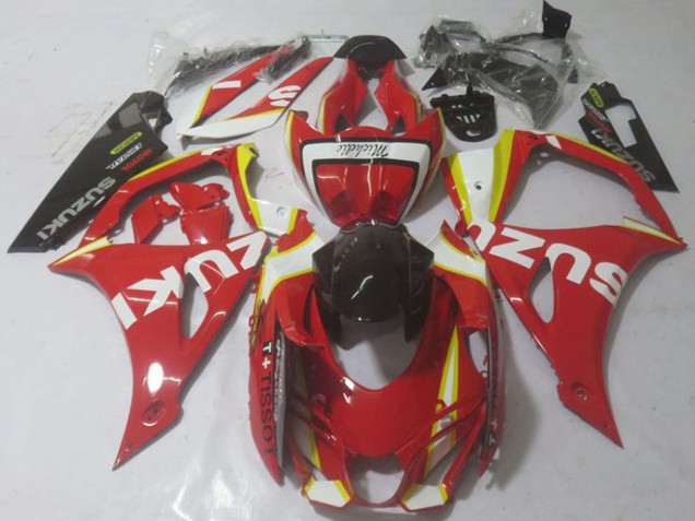 Suzuki GSXR 1000 Motorrad Verkleidung 2017-2025 - Rot Gelb Weiss