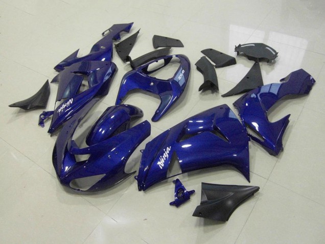 Kawasaki ZX10R Motorrad Verkleidung Kit 2006-2007 - Dunkel Blau