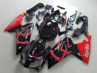 Aprilia RS125 Motorrad Verkleidung 2006-2011 - Glanzendes Schwarz Rot