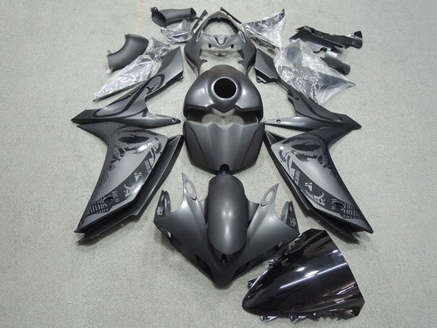 Yamaha YZF R1 Motorrad Verkleidung 2007-2008 - Matt Schwarz