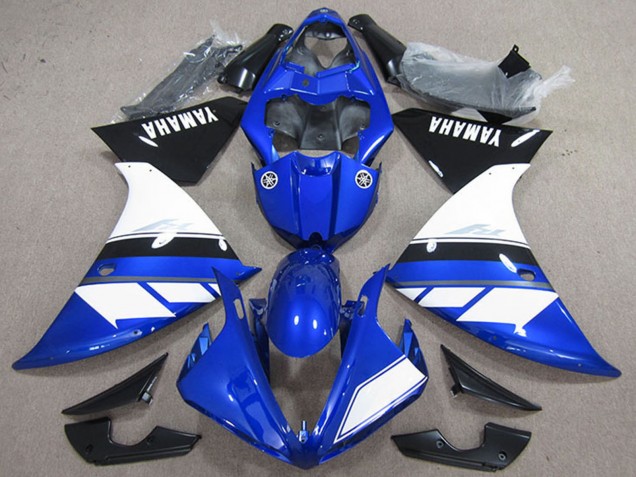 Yamaha YZF R1 Motorrad Verkleidung 2009-2011 - Blau Weiss Schwarz