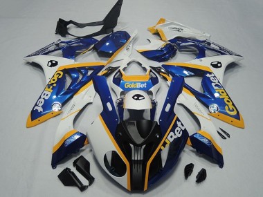 BMW S1000RR Motorrad Verkleidung 2009-2014 - Weiss Gelb Blau Matt Schwarz GoldBet