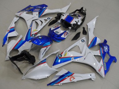 BMW S1000RR Motorrad Verkleidung 2009-2014 - Weiss Rot Blau Castrol Pirelli