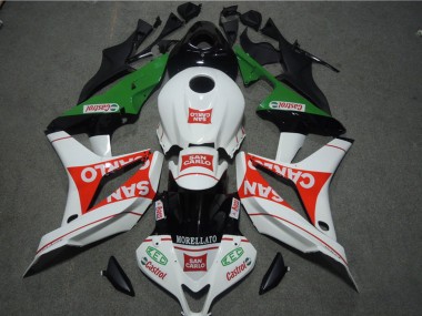 Honda CBR1000RR Motorrad Verkleidung 2004-2005 - Weiss Rot Grun Glanzendes Schwarz San Carlo Castrol