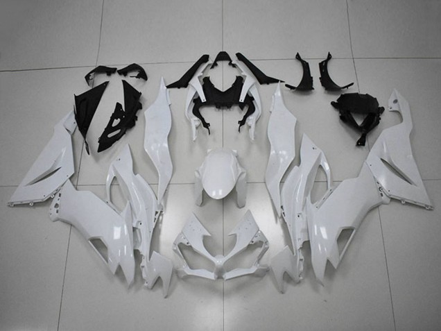 Kawasaki ZX6R Motorrad Verkleidung 2019-2022 - Weiss
