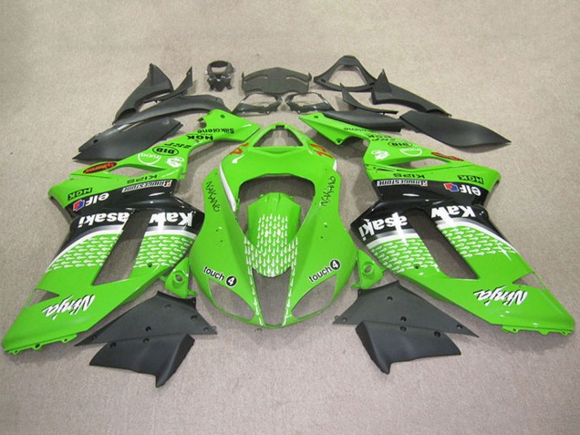 Kawasaki ZX6R Motorrad Verkleidung 2007-2008 - Grun Touch4 4