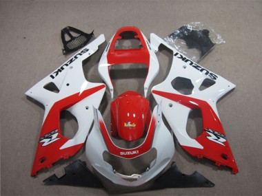 Suzuki GSXR 1000 Motorrad Verkleidung 2003-2004 - Weiss Rot
