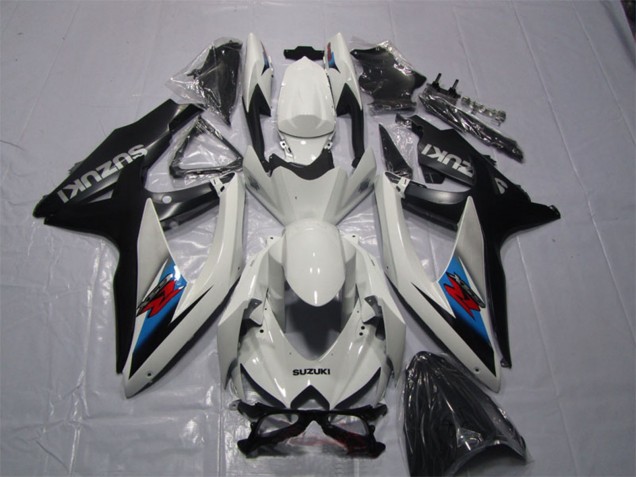 Suzuki GSXR 1000 Motorrad Verkleidung Kit 2007-2008 - Weiss Blau Schwarz Rot