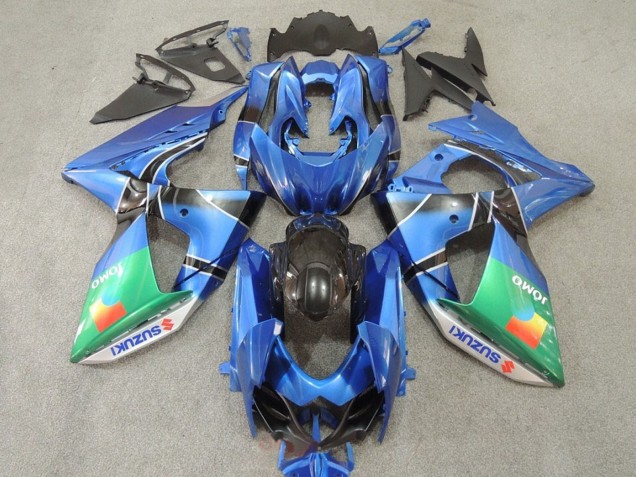 Suzuki GSXR 1000 Motorrad Verkleidung 2009-2016 - Blau Grun JOMO