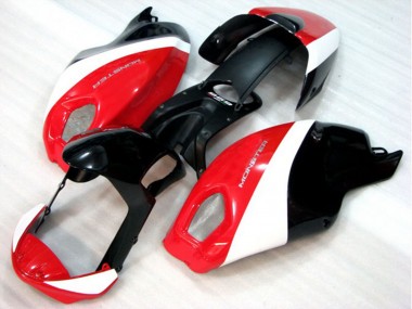 Ducati Monster 696 Motorrad Verkleidung 2008-2012 - Weiss Rot Glanzendes Schwarz