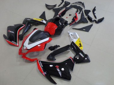 Aprilia RS4 50 125 Motorrad Verkleidung 2012-2019 - Weiss Rot Gelb Glanzendes Schwarz