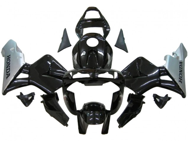 Honda CBR600RR Motorrad Verkleidung 2003-2004 - Silber Glanzendes Schwarz