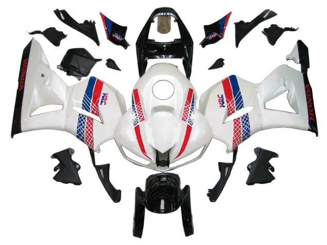 Honda CBR600RR Motorrad Verkleidung Kit 2013-2023 - Weiss Rot Blau