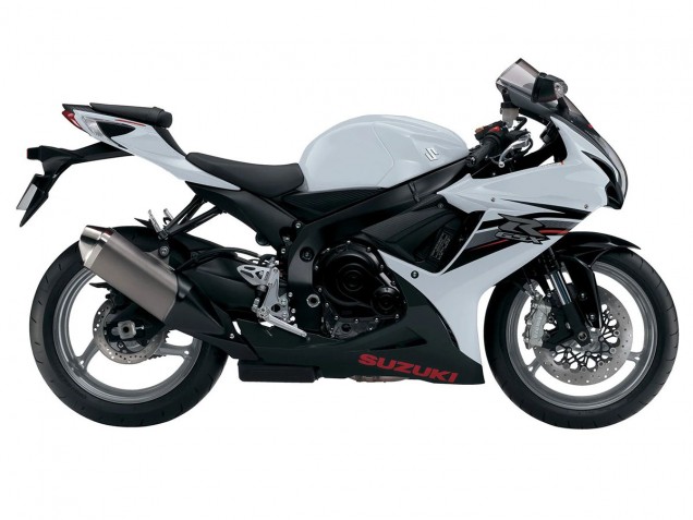 Suzuki GSXR 600/750 Motorrad Verkleidung 2011-2024 - Weiss Schwarz