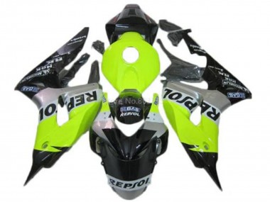 Honda CBR1000RR Motorrad Verkleidung 2006-2007 - Grun Silber Glanzendes Schwarz Repsol
