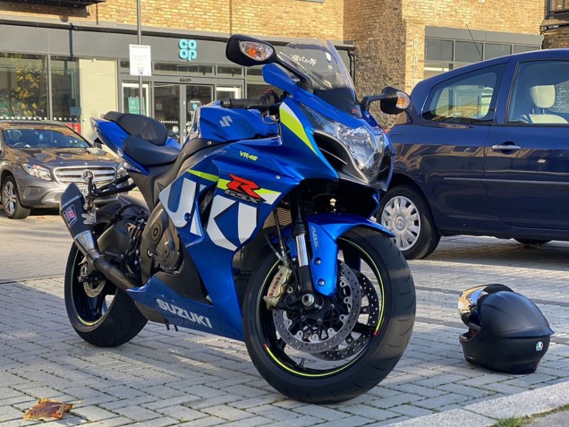 Suzuki GSXR 1000 Motorrad Verkleidung 2009-2016 - Blau Grun Weiss